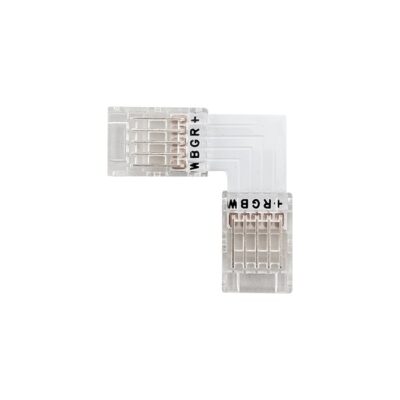 Vito 5520380 LED STRIP CONNECTOR 10MM-RGBW L-SHAPE 20PCS-BAG TRANSPARENT
