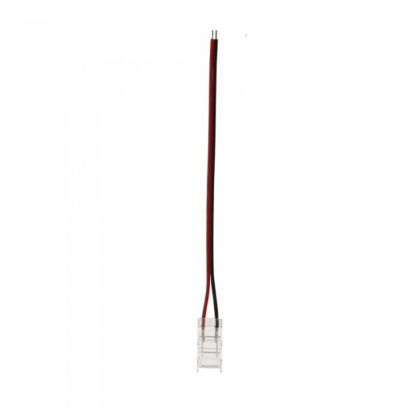 Vito 5520450 LED КОНЕКТОР ЗА ЛЕНТА CONM5 5MM-SINGLE С 10CM КАБЕЛ ПРОЗРАЧЕН 2 БР./ПАКЕТ ЗА SMD/COB LED ЛЕНТИ