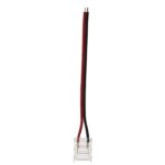 Vito 5520313 LED КОНЕКТОР ЗА ЛЕНТА CONM10 10MM-SINGLE С 10CM КАБЕЛ ПРОЗРАЧЕН 2 БР./ПАКЕТ ЗА SMD/COB LED ЛЕНТИ