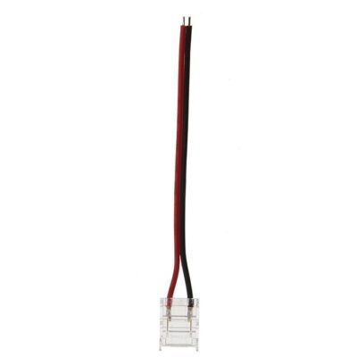 Vito 5520313 LED КОНЕКТОР ЗА ЛЕНТА CONM10 10MM-SINGLE С 10CM КАБЕЛ ПРОЗРАЧЕН 2 БР./ПАКЕТ ЗА SMD/COB LED ЛЕНТИ
