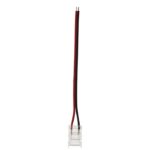 Vito 5520312 LED КОНЕКТОР ЗА ЛЕНТА CONM8 8MM-SINGLE С 10CM КАБЕЛ ПРОЗРАЧЕН 2 БР./ПАКЕТ ЗА SMD/COB LED ЛЕНТИ