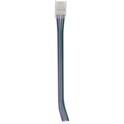 Vito 5520340 LED STRIP CONNECTOR 10MM-RGB WITH CABLE 20PCS-BAG TRANSPARENT