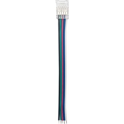 Vito 5520341 LED STRIP CONNECTOR 10MM-RGBW WITH CABLE 20PCS-BAG TRANSPARENT
