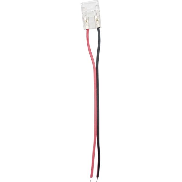 Vito 5520311 LED STRIP CONNECTOR 10MM-SINGLE WITH CABLE 20PCS-BAG TRANSPARENT
