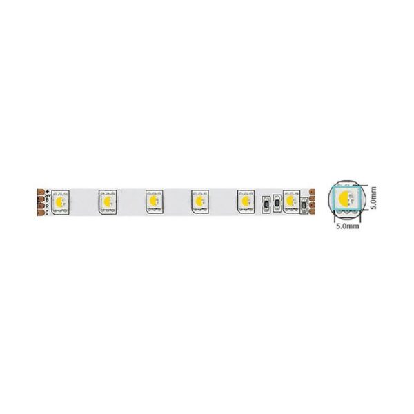 Vito 5540450 LED лента STRIP PLUS 12V 60x5050. 14.4W. 3M (самозалепваща лента). 10mm. IP20. RGBW. 5m ролка