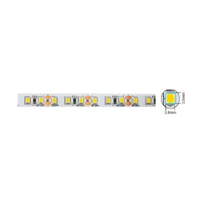 Vito 5540480 LED лента STRIP PLUS 24V 120x2835. 9.6W. 3M (самозалепваща лента). 8mm. IP20. 6000K. 5m ролка