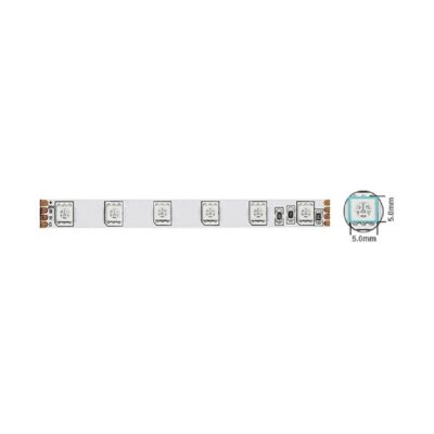 Vito 5540500 LED лента STRIP PLUS 24V 60x5050. 14.4W. 3M (самозалепваща лента). 10mm. IP20. RGB. 5m ролка