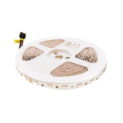 Vito 5540790 LED Лента PLUS 5050 60 чипа/м. 14.4W/м. 1470Lm. RGB. 24V DC. IP65. 5m ролка. 3M лепяща лента