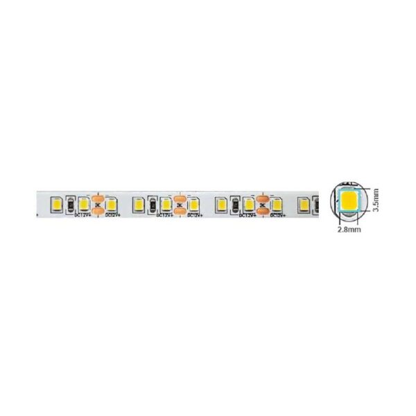 Vito 5501196 LED лента STRIP PLUS 12V 120x2835. 9.6W/m. 3M (самозалепваща лента). 4000K. IP20. 5m ролка