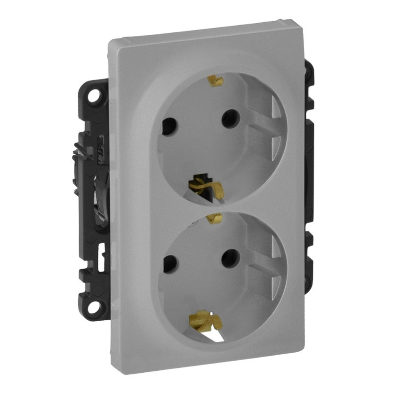 legrand-19.jpg Legrand 3414970510266 ДВОЕН КОНТАКТ ШУКО С ДЕТСКА ЗАЩИТА VALENA LIFE АЛУМИНИЙ