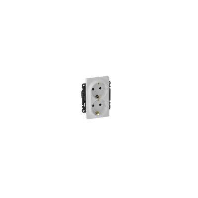 Legrand 3414970510013 ДВОЕН КОНТАКТ ШУКО С ДЕТСКА ЗАЩИТА VALENA LIFE БЯЛ