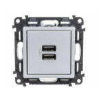 Legrand 3414970456731 ДВОЙНА USB РОЗЕТКА VALENA LIFE АЛУМИНИЙ