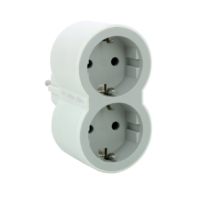 legrand-adaptor-2x-shuko-prav-legrand-byal-siv.jpg Legrand 3414971944541 АДАПТЕР 2x ШУКО ПРАВ БЯЛ/СИВ