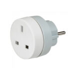 Legrand 3245060503833 АДАПТЕР ШУКО КЪМ БРИТАНСКИ СТАНДАРТ БЯЛ СИВ