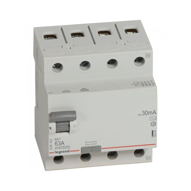 legrand-defektnotokova-zashhita-rx-3-4r-63a-30ma-6ka-legrand.jpg Legrand 3245064020640 ДЕФЕКТНОТОКОВА ЗАЩИТА RX-3 4Р 63А 30mA 6kA