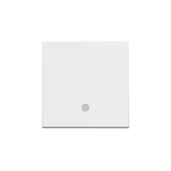 BTicino 8005543633052 ДВУМОДУЛЕН КРЪСТАТ КЛЮЧ С LED ИНДИКАЦИЯ CLASSIA БЯЛ