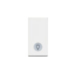 BTicino 8005543633335 ЕДНОМОДУЛЕН БУТОН С LED ИНДИКАТОРНА ЛАМПА CLASSIA БЯЛ