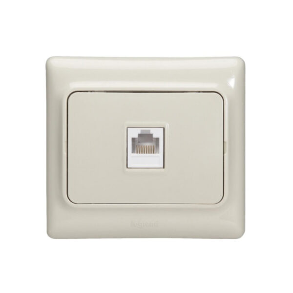Legrand 3414970007476 КОМПЮТЪРНА РОЗЕТКА RJ45 KAPTIKA КРЕМ