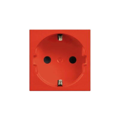 BTicino 8005543631287 КОНТАКТ ШУКО 2P+E 16A С ДЕТСКА ЗАЩИТА CLASSIA ЧЕРВЕН