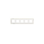 BTicino 8005543638811 ПЕТОРНА РАМКА CLASSIA БЯЛО С ХРОМ