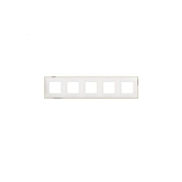 BTicino 8005543638811 ПЕТОРНА РАМКА CLASSIA БЯЛО С ХРОМ