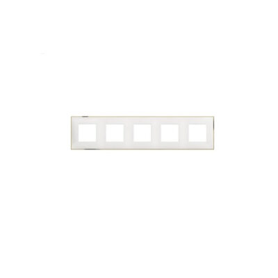 BTicino 8005543636695 ПЕТОРНА РАМКА CLASSIA БЯЛО С ЗЛАТНО
