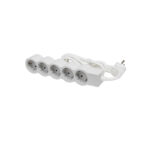 Legrand 3414971945326 РАЗКЛОНИТЕЛ 5х ШУКО С КАБЕЛ 1.5м БЯЛ/СИВ