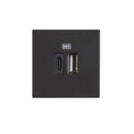 BTicino 8005543632550 USB РОЗЕТКА ТИП A И С 2 МОДУЛА CLASSIA ЧЕРЕН