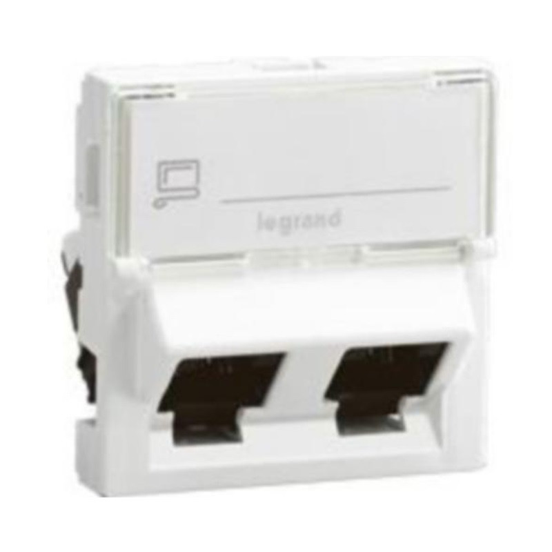 lgr-076506-2xrj-45-cat6-ftp-2-mod-mosaic-byal.jpg Legrand 3245060765064 ДВУМОДУЛНА РОЗЕТКА 2xRJ-45 Cat6 FTP LGR 076506 MOSAIC БЯЛ