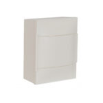 Legrand 3414971197459 ЧЕТИРИ МОДОЛНО ТАБЛО ЗА ОТКРИТ МОНТАЖ+ШИНА LGR 134204 С БЯЛА ВРАТИЧКА