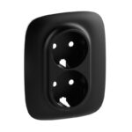 Legrand 3414970481009 ЛИЦЕВ ПАНЕЛ ЗА ДВОЕН КОНТАКТ ШУКО VALENA ALLURE ЧЕРЕН
