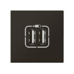 Legrand 3414971078413 ДВУМОДУЛНА РОЗЕТКА 2хUSB 2.4А MOSAIC ЧЕРЕН