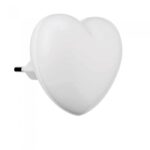 Vito 5200730 МИНИ LED НОЩНА ЛАМПА LOVE 0.5W 2700K БЯЛА 220V EU ЩЕПСЕЛ СЪС СВЕТЛИНЕН СЕНЗОР