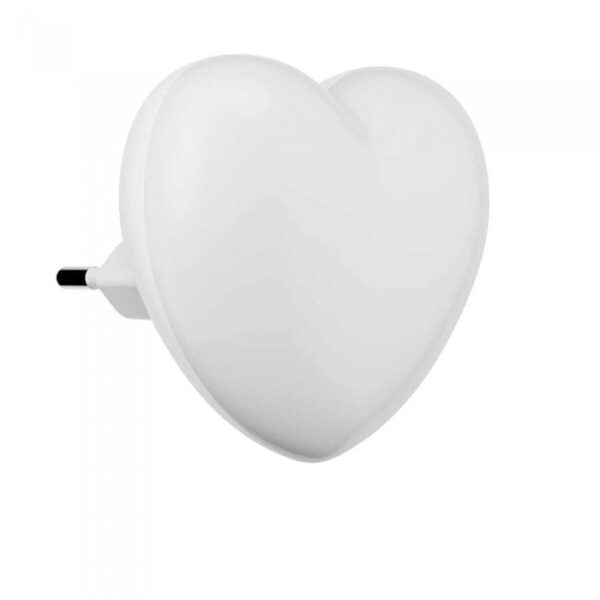 Vito 5200730 МИНИ LED НОЩНА ЛАМПА LOVE 0.5W 2700K БЯЛА 220V EU ЩЕПСЕЛ СЪС СВЕТЛИНЕН СЕНЗОР