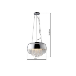 Milagro ML3801 Висяща LED лампа LUNA 3xE14