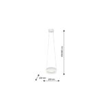 Milagro ML404 ПРЪСТЕН ВИСЯЩА ЛАМПА 12W LED