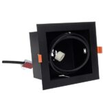 Milagro ML4740 Plaza 1xGU10 AR111 Черно тяло за вграждане