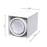 Milagro ML476 ПЛАФОН BLOCCO БЯЛ 1x7W GU10 LED