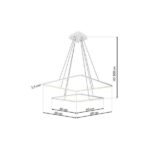 Milagro ML514 Висяща LED ЛАМПА NIX WHITE 50W