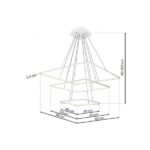 Milagro ML515 NIX БЯЛА ВИСЯЩА ЛАМПА 117W LED