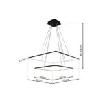 Milagro ML518 ВИСЯЩА LED ЛАМПА NIX ЧЕРНА 50W