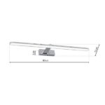 Milagro ML5722 Аплик SPLASH CHROME 80см 16W LED