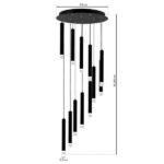 Milagro ML6161 Висяща LED лампа CARBON 12W