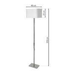 Milagro ML6364 NAPOLI WHITE/CHROME подова лампа 1xE27