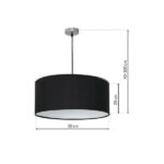 Milagro ML63800 CASINO BLACK/CHROME висяща лампа 1xE27