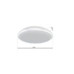 Milagro ML6401 LED Плафон TERMA WHITE 18W IP44 Ø280 мм