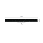 Milagro ML6472 PIERCE BLACK 24W LED стенна лампа