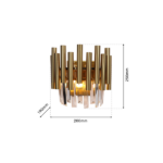 Milagro ML6937 Аплик MADISON GOLD 2xE14