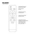 Milagro ML7053 OPTIMA BLACK 52W LED Плафониера Ø480 мм