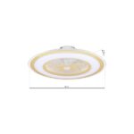 Milagro ML8505 ZONDA GOLD 48W LED плафон с вентилатор